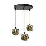 Modern Colorful Cube Mirrored Glass Pendant Light