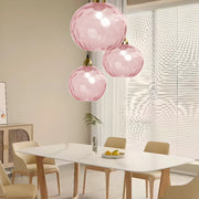 Modern Colorful Glass Globe Ball Cluster Pendant Light