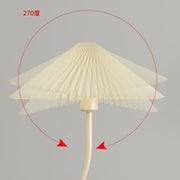 Modern Cone and Curved Floor Lamp with Side Table