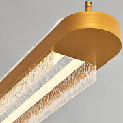 Modern Crystal LED Linear Pendant Light for Kitchen Island