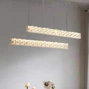 Modern Crystal Rectangular Island Chandelier Light