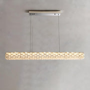 Modern Crystal Rectangular Island Chandelier Light