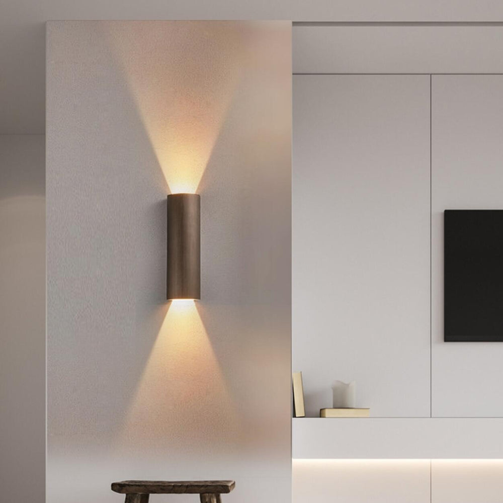 Modern Cylindrical Up Down Light Wall Sconce