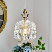 Modern Elegant Crystal Dome Adjustable Pendant Light