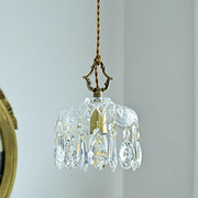 Modern Elegant Crystal Dome Adjustable Pendant Light