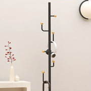 Modern Entryway Bench with Coat Rack and Shoe Storage