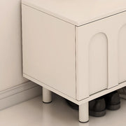 Modern Entryway Shoe Bench with Storage & Soft Cushion