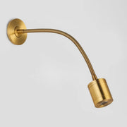 Modern Flexible Gooseneck Gold LED Metal Wall Sconce