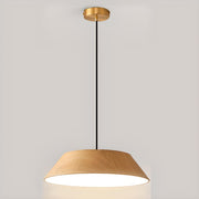 Modern Geometric Wood Metal Acrylic Pendant Light