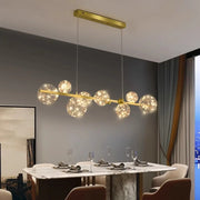 Modern Glass Globe Chandelier for Dining & Living Room Décor