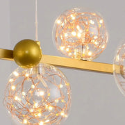 Modern Glass Globe Chandelier for Dining & Living Room Décor