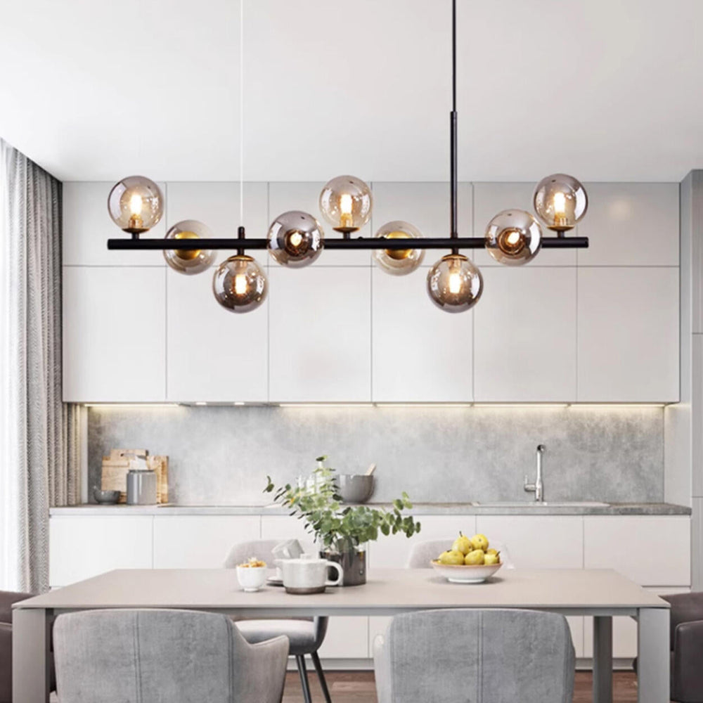 Modern Glass Globe Pendant Light Kitchen Island
