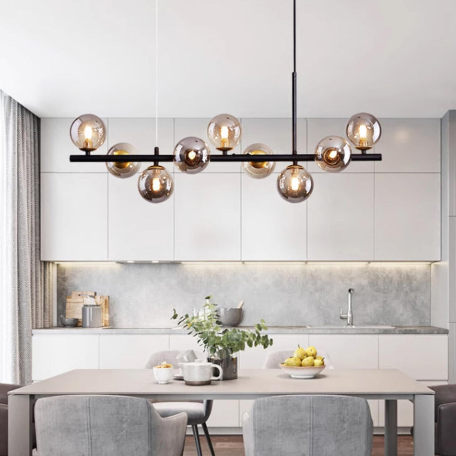 Modern Glass Globe Pendant Light Kitchen Island