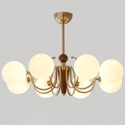 Modern Globe Chandelier Gold Ceiling Fixture