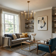 Modern Gold Adjustable Chain Branch Candle Chandelier