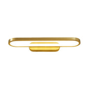Modern Gold Oval LED Vanity Wall Light Fixtures