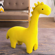 Modern Green Dinosaur-Shaped Knitted Kids Chair
