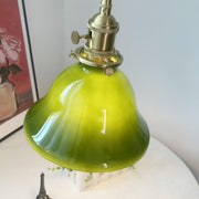 Modern Green White Glass Dome Metal Pendant Light
