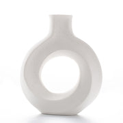 Modern Hollow Circle Ceramic Vase