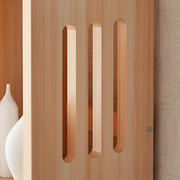 Modern Kids Room Vertical Wooden Natural Bookshelf