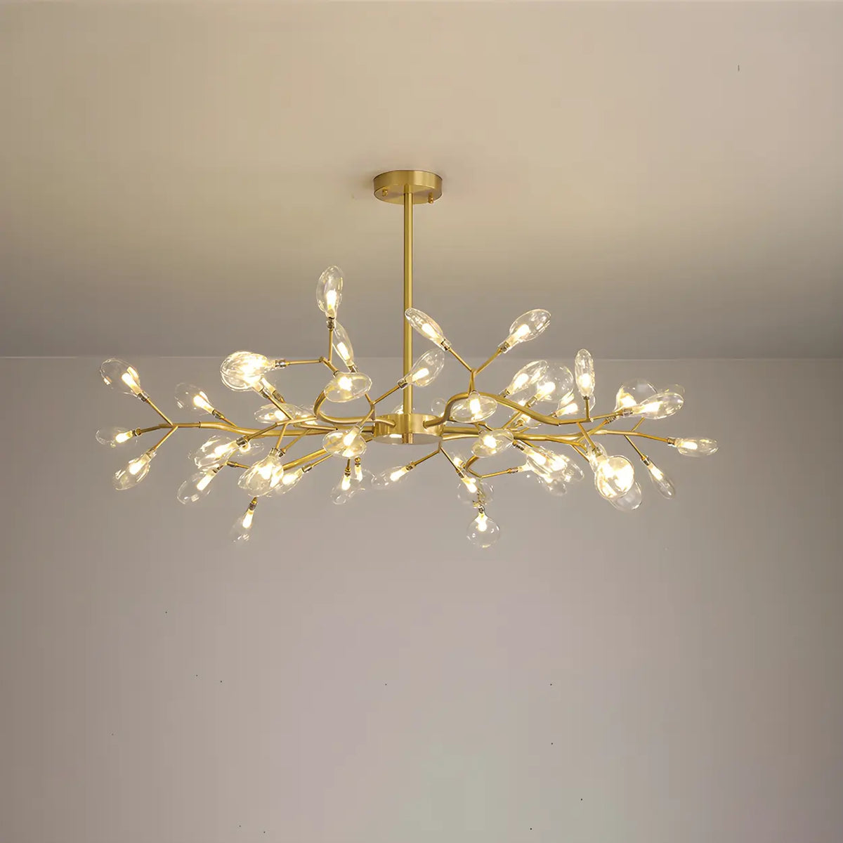 Modern Large Branch Brass Chandelier Ceiling Light