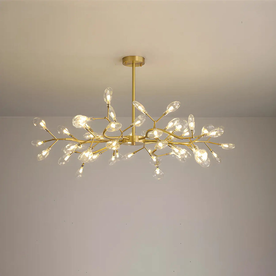 Modern Large Branch Brass Chandelier Ceiling Light