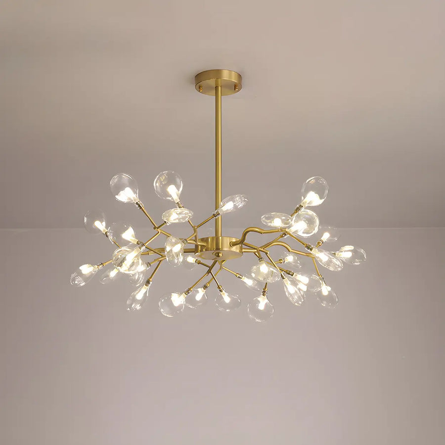 Modern Large Branch Brass Chandelier Ceiling Light