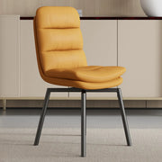 Modern Leather Padded Swivel Upholstered Dining Chair