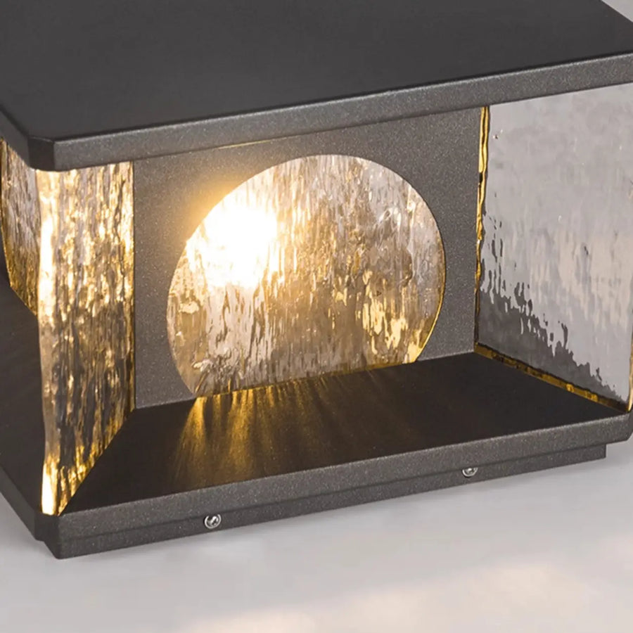 Modern Metal Solar LED Square Fence Pillar Cap Light