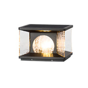 Modern Metal Solar LED Square Fence Pillar Cap Light