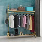 Modern Metal White Freestanding Coat Rack with Storage