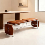 Modern Minimalist Bedroom Genuine Leather Entryway Bench