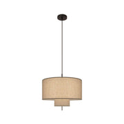 Modern Minimalist Fabric Cylinder Living Room Pendant Light