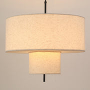 Modern Minimalist Fabric Cylinder Living Room Pendant Light