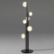 Modern Minimalist Glass Globe Circular Foot Switch Floor Lamp