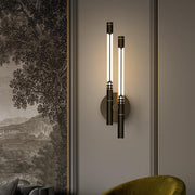 Modern Minimalist Gold Cylinder Metal Wall Sconce