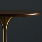 Modern Minimalist Pedestal Small Round Bar Table