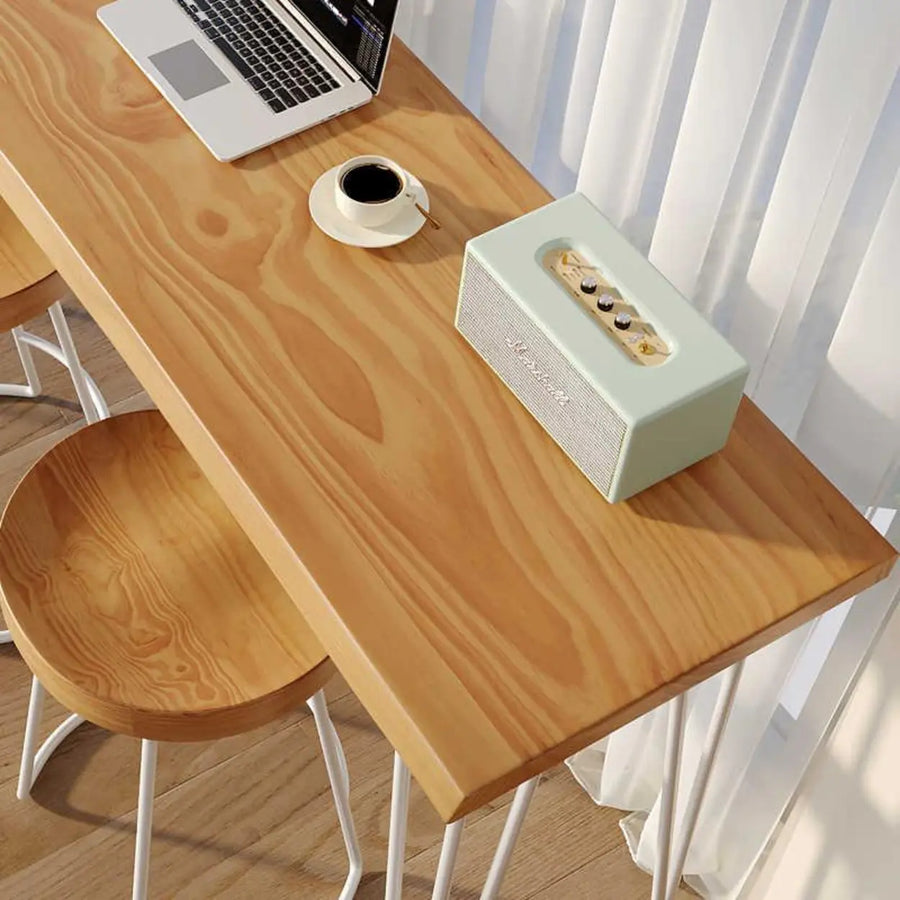 Modern Minimalist Rectangular Slim Natural Bar Table