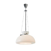 Modern Minimalist White Glass Dome Pendant Light