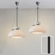 Modern Minimalist White Glass Dome Pendant Light