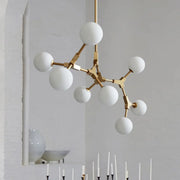Modern Molecular 8-Light Globe Island Pendant Light