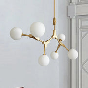 Modern Molecular 8-Light Globe Island Pendant Light