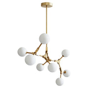 Modern Molecular 8-Light Globe Island Pendant Light
