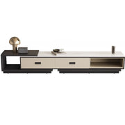 Modern Rectangle Marble Top TV Stand with Drawers