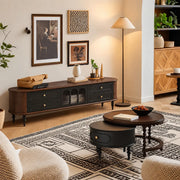 Modern Retro TV Stand Cabinet with Storage Drawers