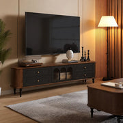 Modern Retro TV Stand Cabinet with Storage Drawers