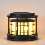 Modern Round Lantern Outdoor Waterproof Solar Pillar Light