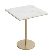 Modern Round White Sintered Stone Scratch Resistant Dining Table