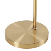 Modern Rustic Gold Woven Rattan Arched Floor Lamp