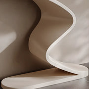 Modern Scratch Resistant Stone Top Curved Base Console Table